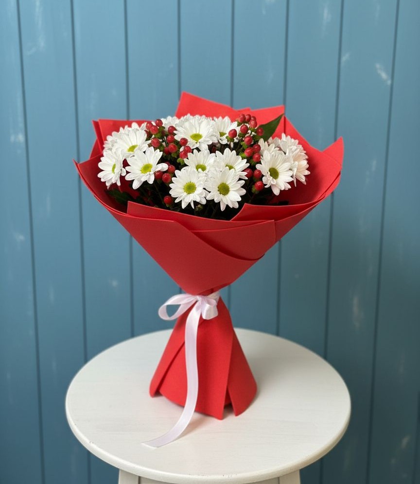 Букет цветов из: Хризантемы в Камских Полянах