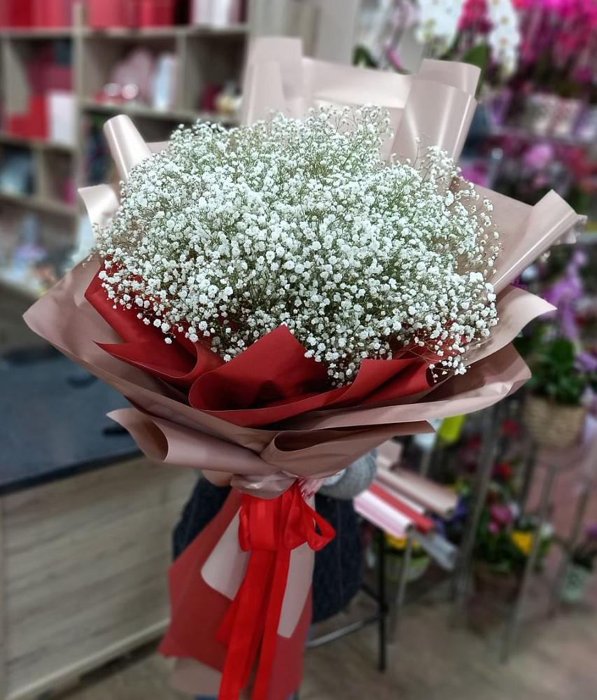 Букет Белые хлопья в Камских Полянах Букет цветов из: Гипсофила в Камских Полянах