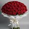 Букет 101 Красная роза Блэк Мэджик в Камских Полянах