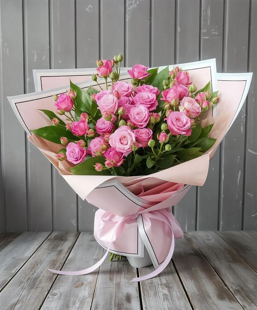 Букет Розовый кустик в Камских Полянах
