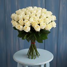 Букет 51 Белая роза Эдлесс Лав #REPLACE_PRED# Камских Полянах
