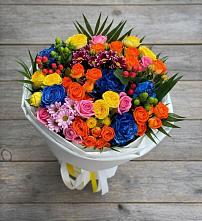 Букет цветов из:  Розы и Хризантемы в Камских Полянах