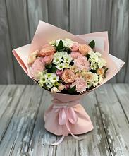 Букет цветов из:  Гвоздики, Розы и Хризантемы в Камских Полянах