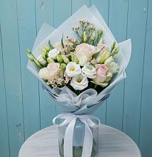 Букет цветов из:  Розы и Лизиантусы #REPLACE_PRED# Камских Полянах