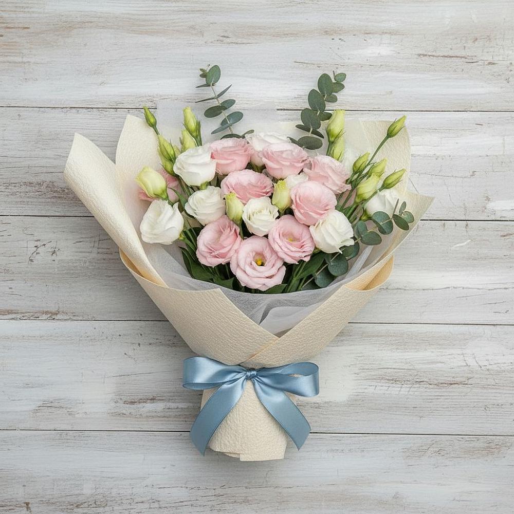 Букет цветов из: Лизиантусы в Камских Полянах